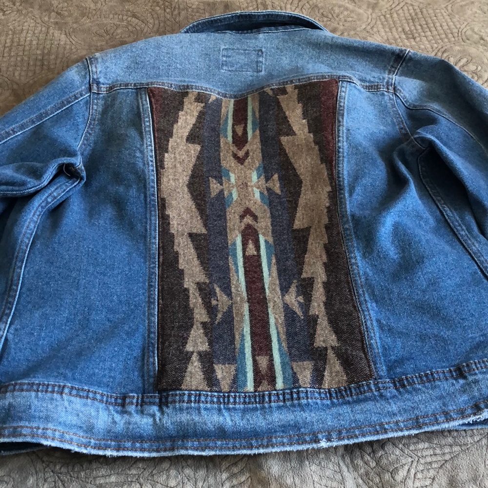 Pendleton Wool + Jean Jacket - image 1